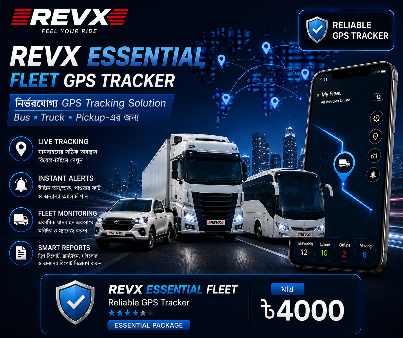 RevX Essential Fleet - GPS Tracker
